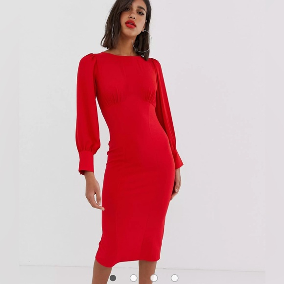 SOLD!!! Asos red dress 6 - Picture 8 of 8